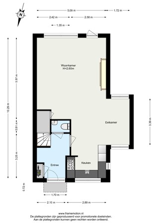 Floorplan - Rozenhout 8, 2994 HN Barendrecht
